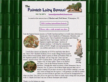 Tablet Screenshot of paintedladybonsai.com